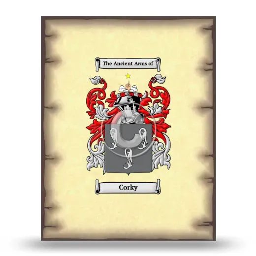 Corky Coat of Arms Print