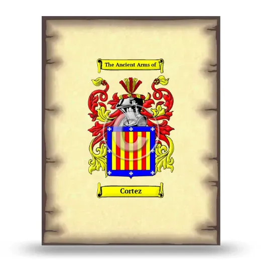 Cortez Coat of Arms Print