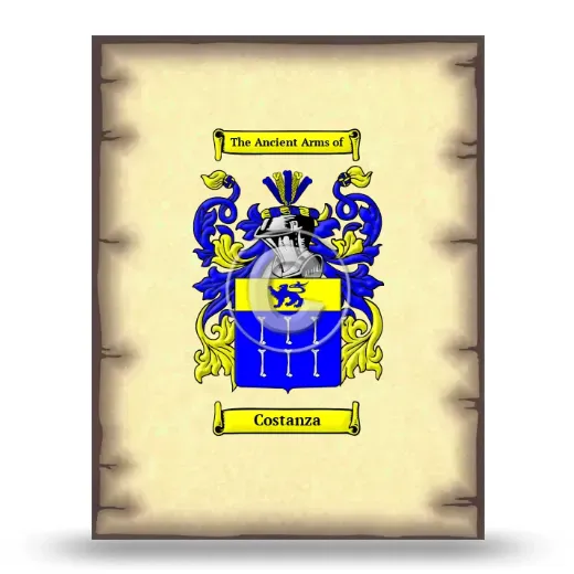 Costanza Coat of Arms Print