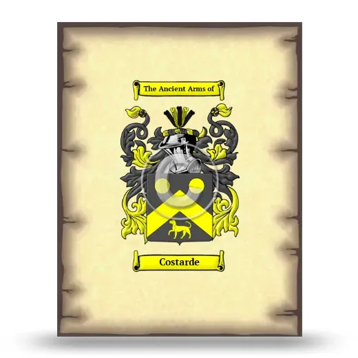 Costarde Coat of Arms Print