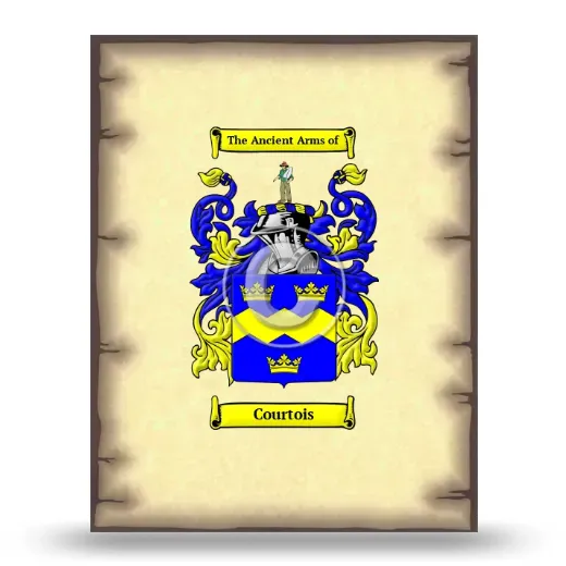 Courtois Coat of Arms Print