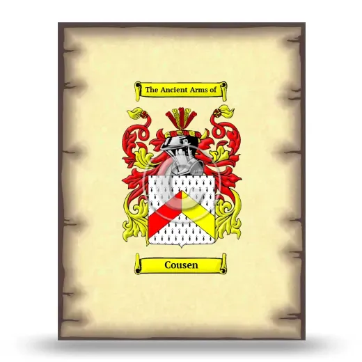 Cousen Coat of Arms Print