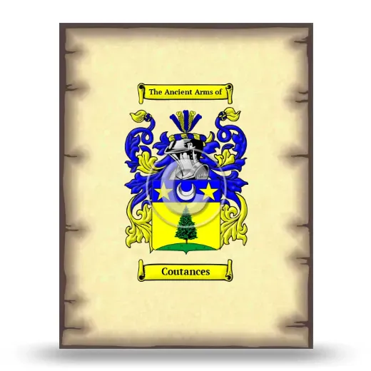 Coutances Coat of Arms Print