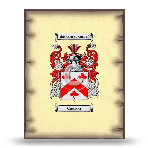 Couton Coat of Arms Print