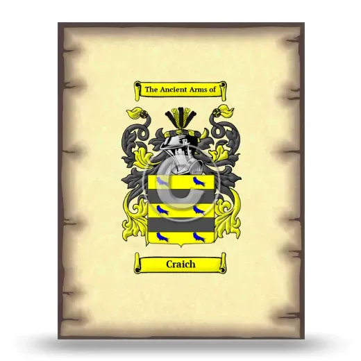 Craich Coat of Arms Print