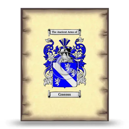 Crassus Coat of Arms Print