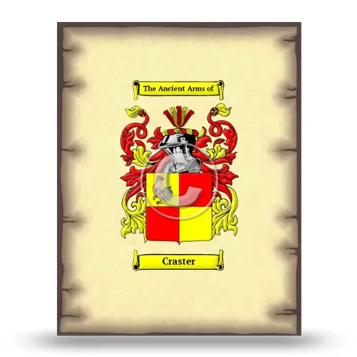 Craster Coat of Arms Print
