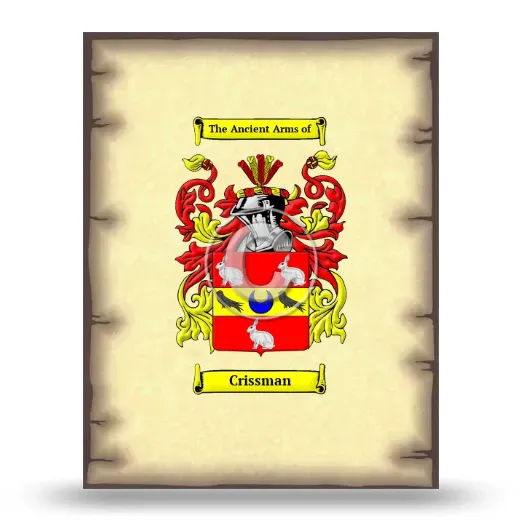 Crissman Coat of Arms Print