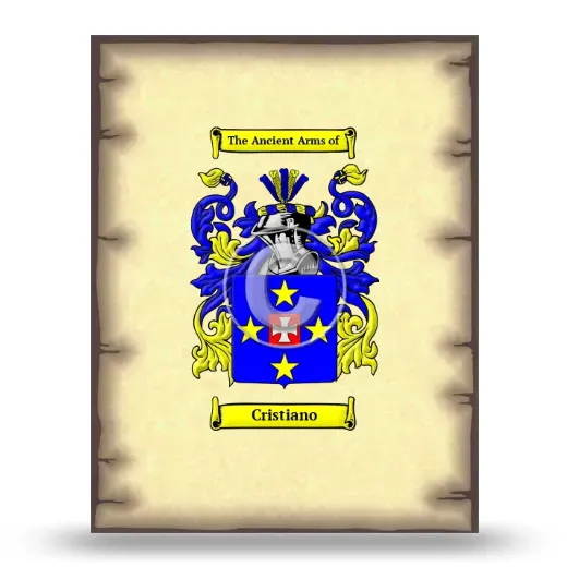 Cristiano Coat of Arms Print