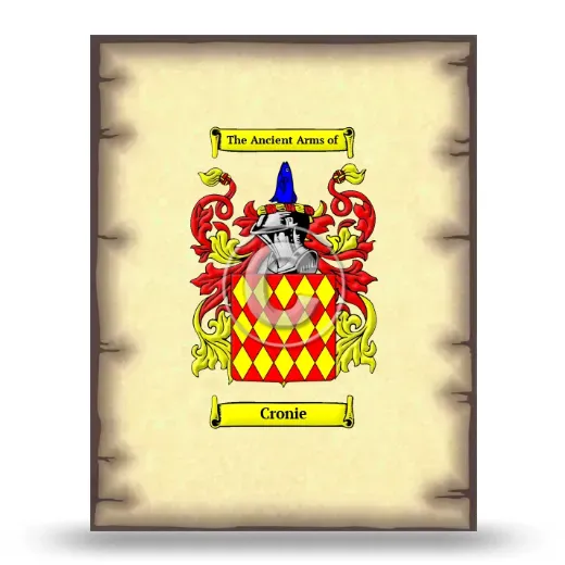 Cronie Coat of Arms Print
