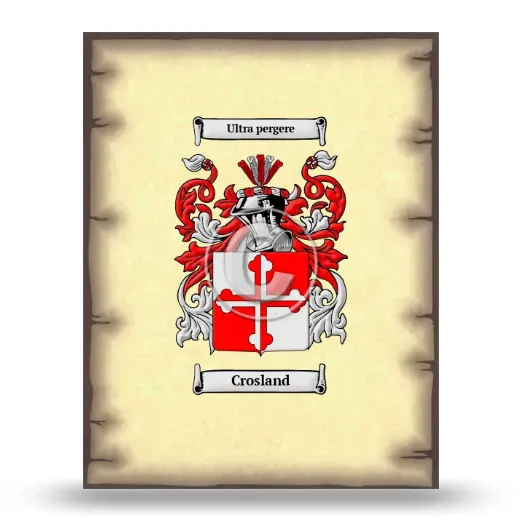 Crosland Coat of Arms Print
