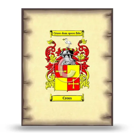 Cross Coat of Arms Print