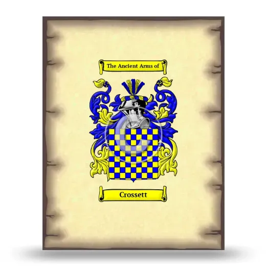 Crossett Coat of Arms Print