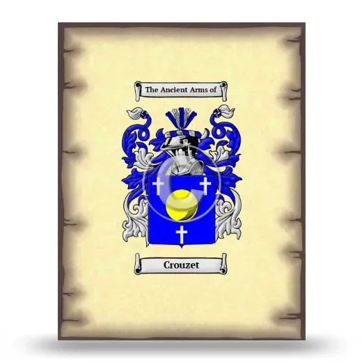 Crouzet Coat of Arms Print