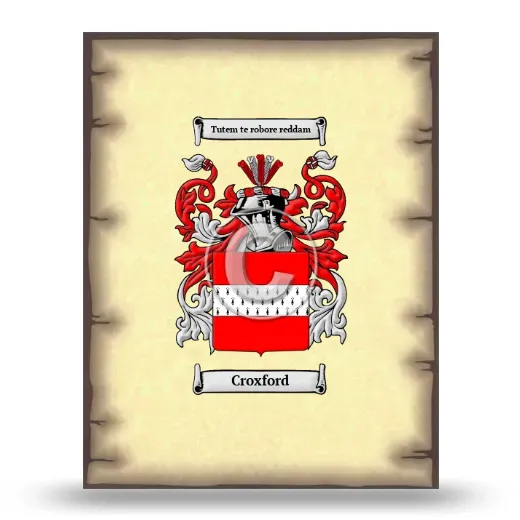 Croxford Coat of Arms Print