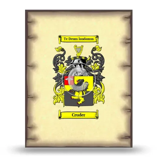Cruder Coat of Arms Print