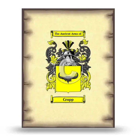 Crupp Coat of Arms Print