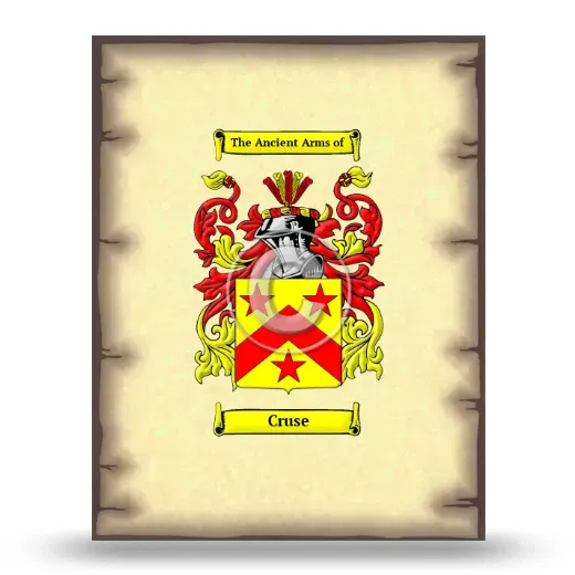 Cruse Coat of Arms Print