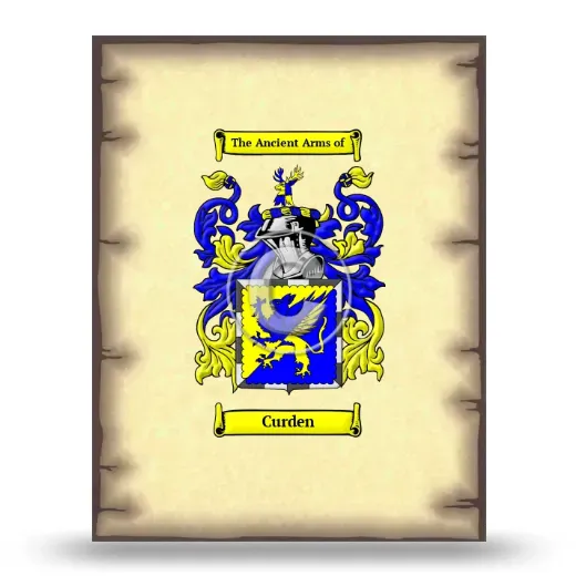 Curden Coat of Arms Print