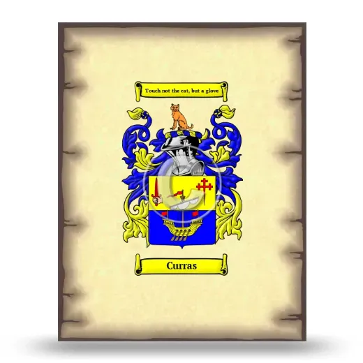 Curras Coat of Arms Print