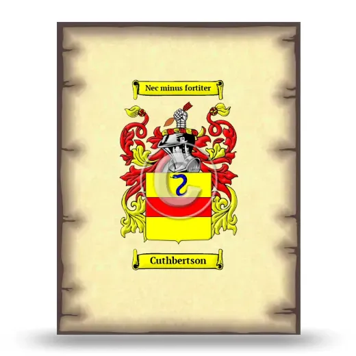Cuthbertson Coat of Arms Print