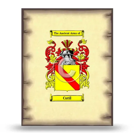 Cutil Coat of Arms Print