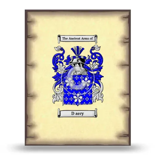D arcy Coat of Arms Print
