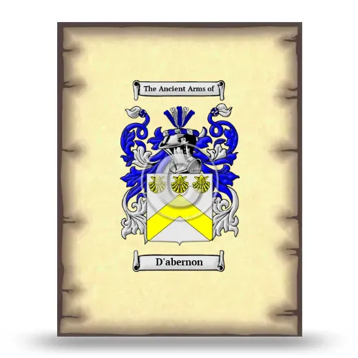 D'abernon Coat of Arms Print