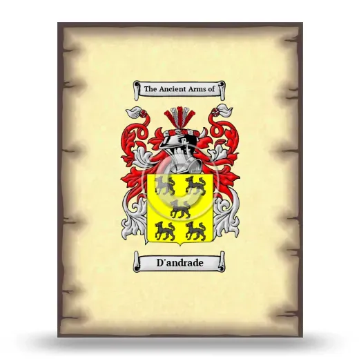 D'andrade Coat of Arms Print