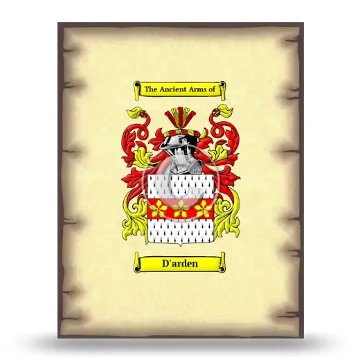 D'arden Coat of Arms Print