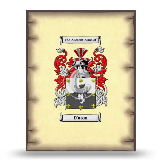 D'aton Coat of Arms Print