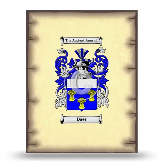 Daer Coat of Arms Print