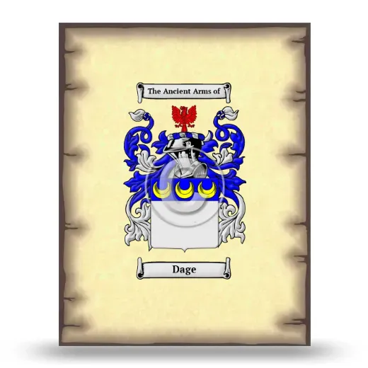Dage Coat of Arms Print