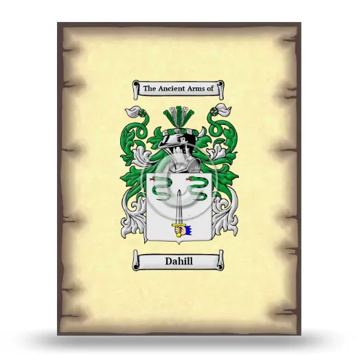 Dahill Coat of Arms Print