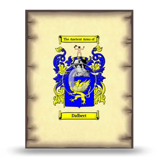 Dalbert Coat of Arms Print