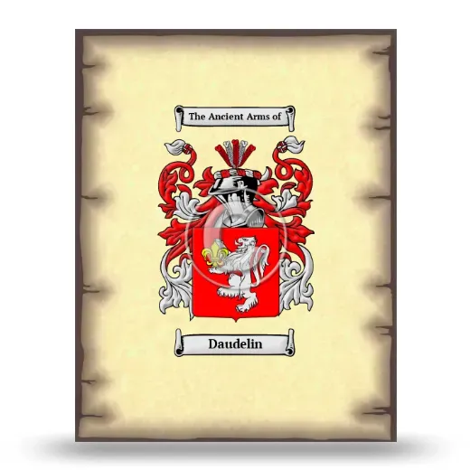 Daudelin Coat of Arms Print