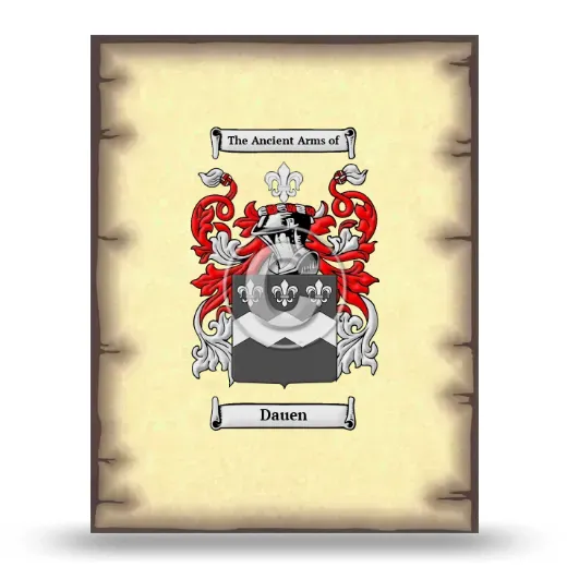 Dauen Coat of Arms Print