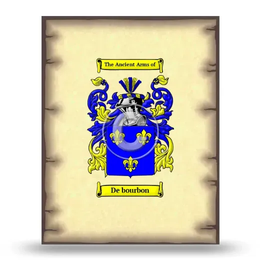 De bourbon Coat of Arms Print