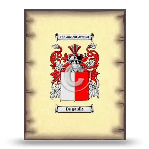De gaulle Coat of Arms Print