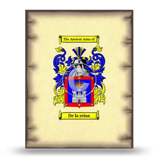 De la reina Coat of Arms Print