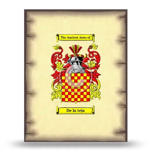 De la teja Coat of Arms Print