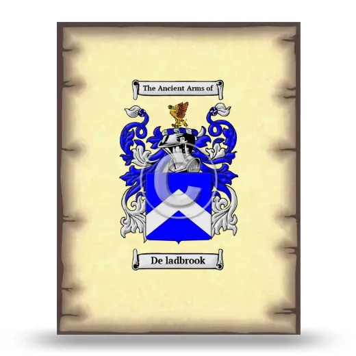 De ladbrook Coat of Arms Print