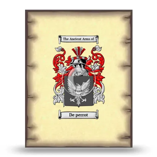 De perrot Coat of Arms Print