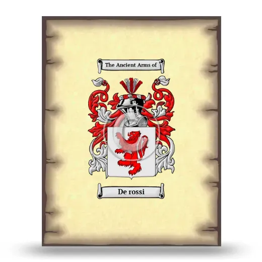 De rossi Coat of Arms Print