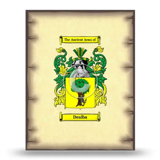 Dealba Coat of Arms Print