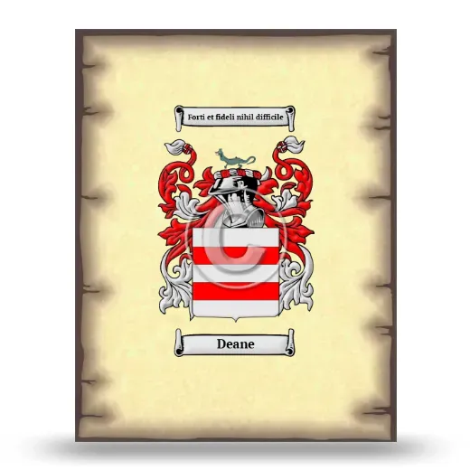 Deane Coat of Arms Print