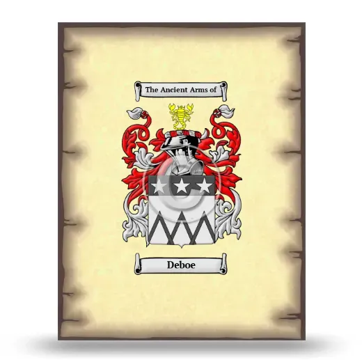 Deboe Coat of Arms Print