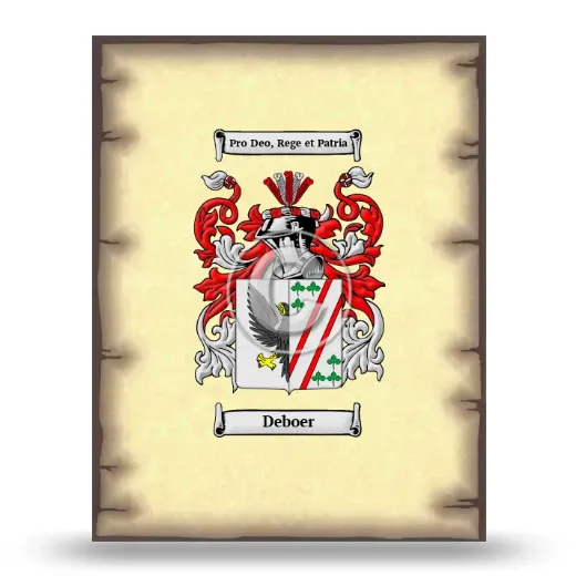 Deboer Coat of Arms Print