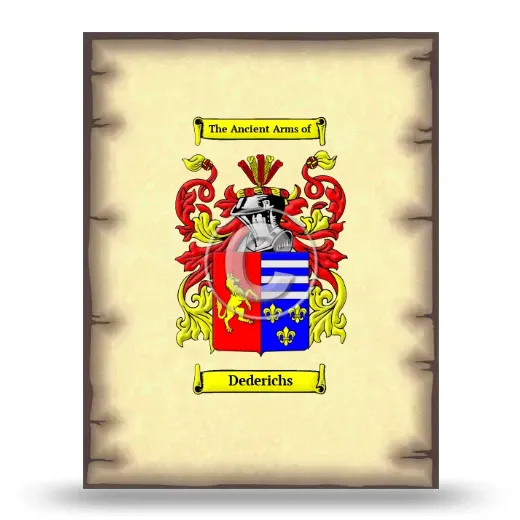 Dederichs Coat of Arms Print