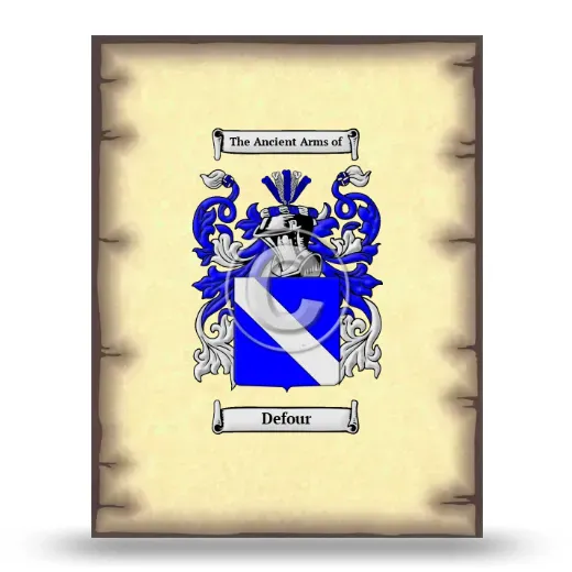 Defour Coat of Arms Print